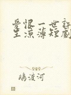 爱恨一世许我半生凉薄短剧免费观看