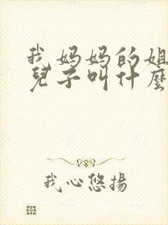 我妈妈的姐姐的儿子叫什么封面