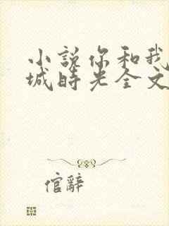 小说你和我的倾城时光全文免费阅读