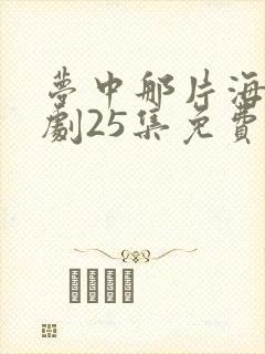 梦中那片海电视剧25集免费观看封面