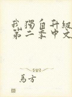 我独自升级动漫第二季中文版