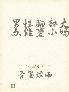 男性胸部大怎么办能变小吗