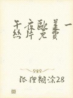 午夜欧美一级鲁丝片免费封面