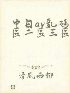 中日av乱码一区二区三区封面