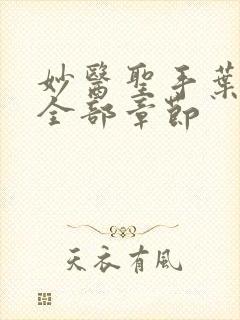 妙医圣手叶皓轩全部章节