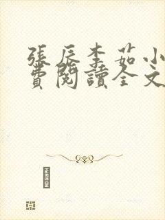 张辰李茹小说免费阅读全文最新章节封面