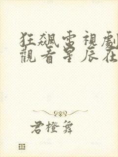 狂飙电视剧免费观看星辰在线播放封面