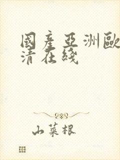 国产亚洲欧美高清在线封面