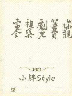 电视剧等你回家全集免费观看高清