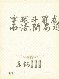 穿越斗罗成为霍雨浩,开局迎娶银龙王封面