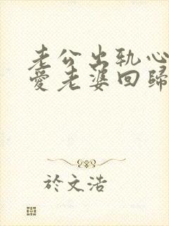 老公出轨心里还爱老婆回归封面