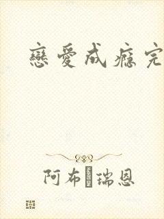 恋爱成瘾完整版封面