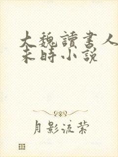 大魏读书人七月未时小说封面