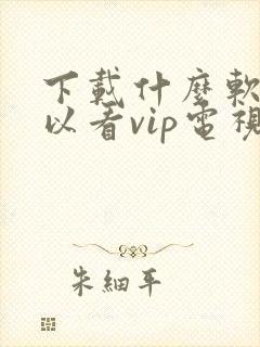 下载什么软件可以看vip电视剧免费