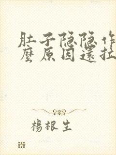 肚子隐隐作痛什么原因还拉稀封面