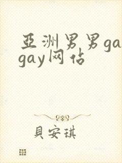 亚洲男男gaygay网站