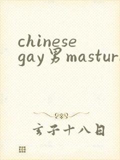 chinesegay男masturbation视频