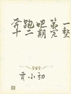 奔跑吧第一季第十二期完整版免费封面