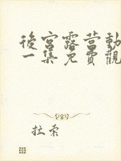 后宫露营动漫第一集免费观看