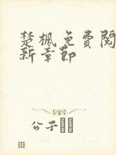 楚枫免费阅读最新章节封面