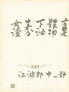 女生下体有豆腐渣分泌物是什么原因