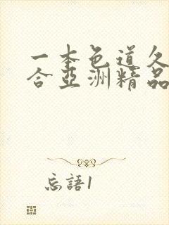 一本色道久久综合亚洲精品婷婷