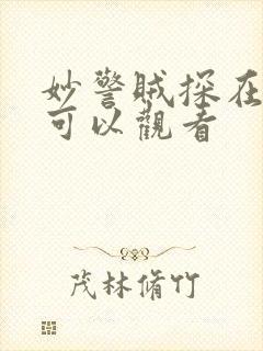 妙警贼探在哪里可以观看