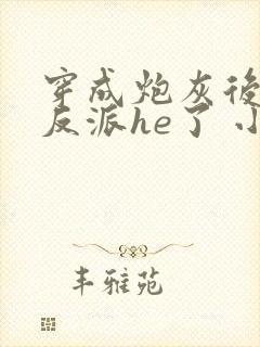 穿成炮灰后我和反派he了 小说
