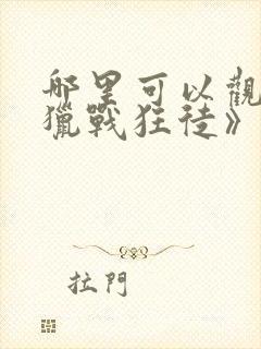 哪里可以观看《猎战狂徒》?