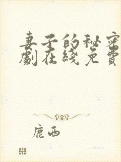 妻子的秘密电视剧在线免费观看