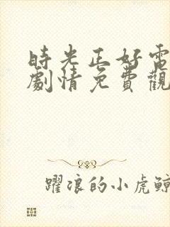 时光正好电视剧剧情免费观看全集