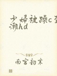 少妇被躁c至高潮hd