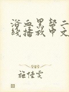 浴血黑帮二季在线播放中文版