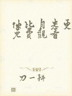 他比月光更耀眼免费观看