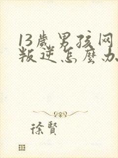 13岁男孩网瘾叛逆怎么办