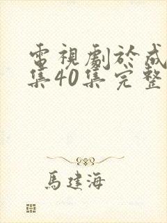 电视剧于成龙全集40集完整版免费