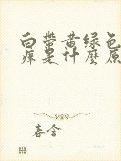 白带黄绿色阴道痒是什么原因