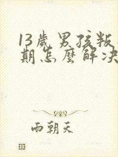 13岁男孩叛逆期怎么解决