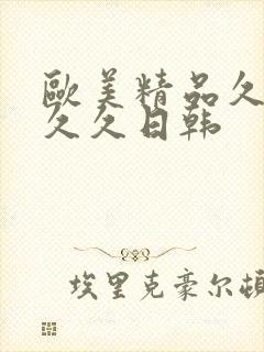 欧美精品久久久久久日韩封面