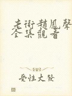 老街赵凤声免费全集观看