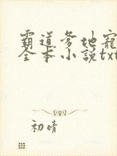 霸道爹地宠又撩全本小说txt下载