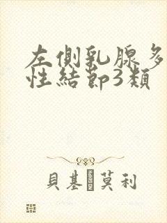 左侧乳腺多发囊性结节3类