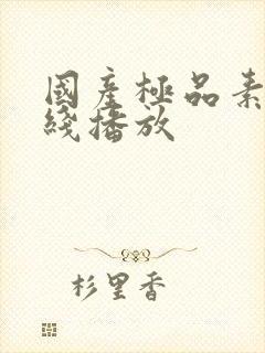 国产极品素人在线播放