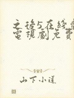 之后5在线观看电视剧免费高清