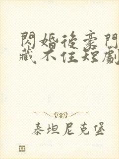 闪婚后豪门老公藏不住短剧封面