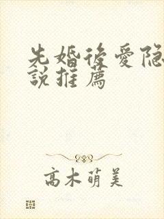 先婚后爱隐婚小说推荐