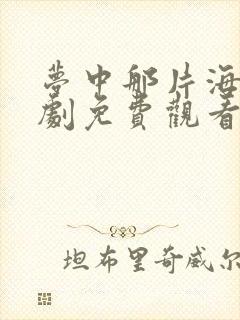 梦中那片海电视剧免费观看全集高清