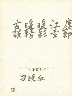 古暖暖江尘御小说精彩章节75