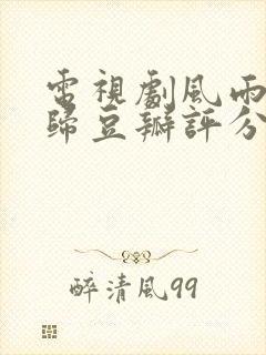 电视剧风雨送春归豆瓣评分