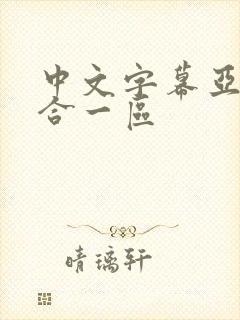 中文字幕亚洲综合一区封面